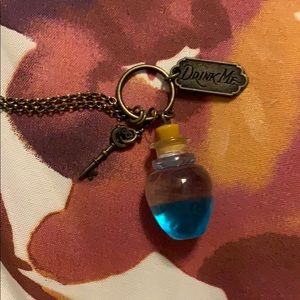 Alice in Wonderland Drink Me Necklace